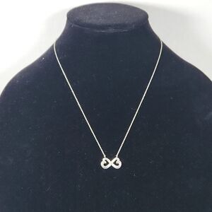 Authentic Tiffany and Co 925 Sterling Silver Infinity Neclace